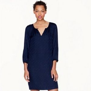 j crew paisley pattern navy shift dress